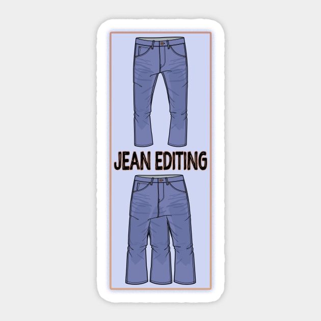 Jean Editing Sticker by UltraQuirky